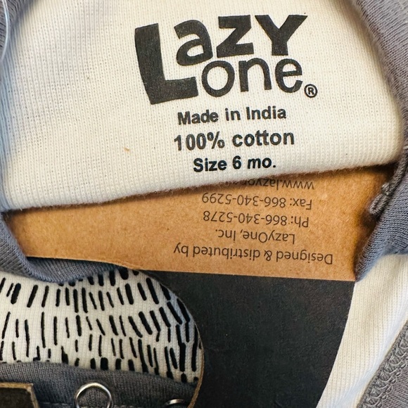 Lazy One Beary Cool Alaska Bodysuit - Cream and Black 6 Month NWT - Picture 3 of 3